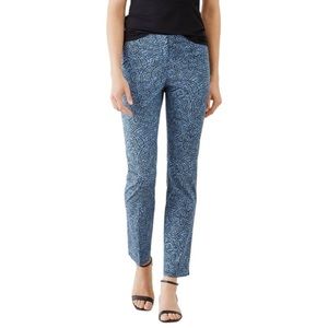 J. Jill Blue Paisley Print Crop Ankle Pants 18 NEW